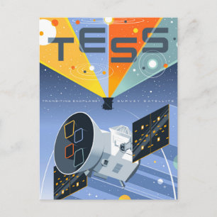 Tess Space Telescope Poster. Briefkaart