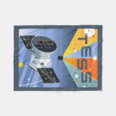 Tess Space Telescope Poster. Fleece Deken (Voorkant (Horizontaal))