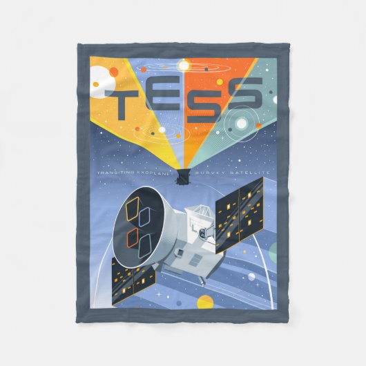 Tess Space Telescope Poster. Fleece Deken (Voorkant)