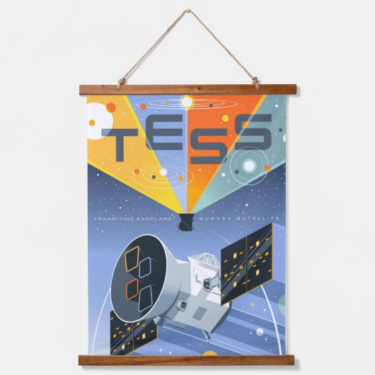 Tess Space Telescope Poster. Hangend Wandkleed (Voorkant)