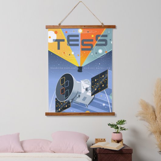 Tess Space Telescope Poster. Hangend Wandkleed (Slaapkamer)