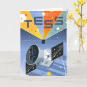 Tess Space Telescope Poster. Kaart (Gele Bloem)