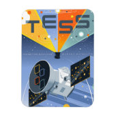 Tess Space Telescope Poster. Magneet (Verticaal)