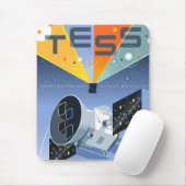 Tess Space Telescope Poster. Muismat (Met muis)