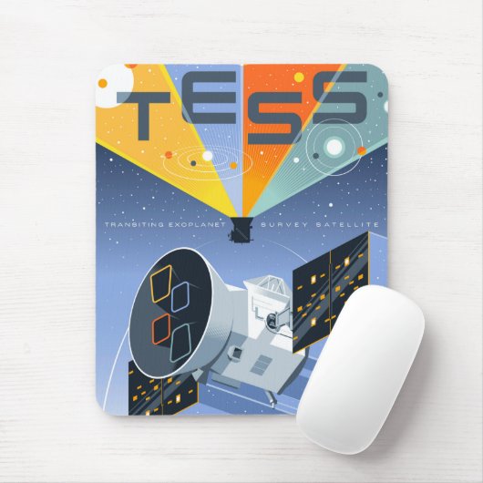 Tess Space Telescope Poster. Muismat (Met muis)