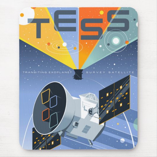 Tess Space Telescope Poster. Muismat (Voorkant)