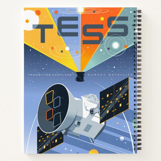 Tess Space Telescope Poster. Notitieboek (Achterkant)