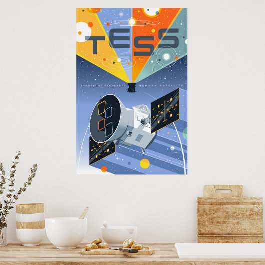 Tess Space Telescope Poster. Poster (Keuken)