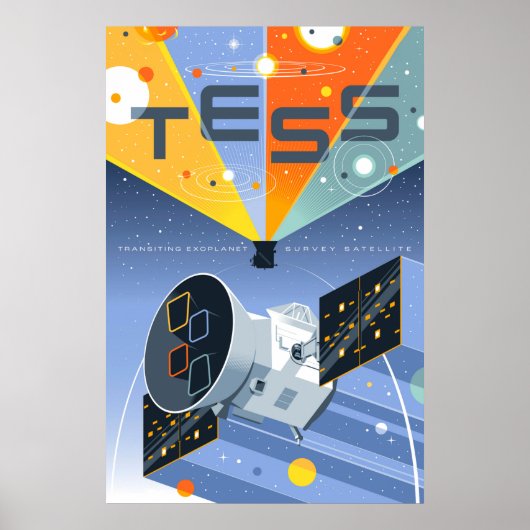 Tess Space Telescope Poster. Poster (Voorkant)