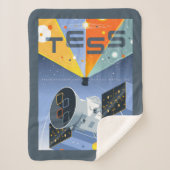 Tess Space Telescope Poster. Sherpa Deken (Voorkant)