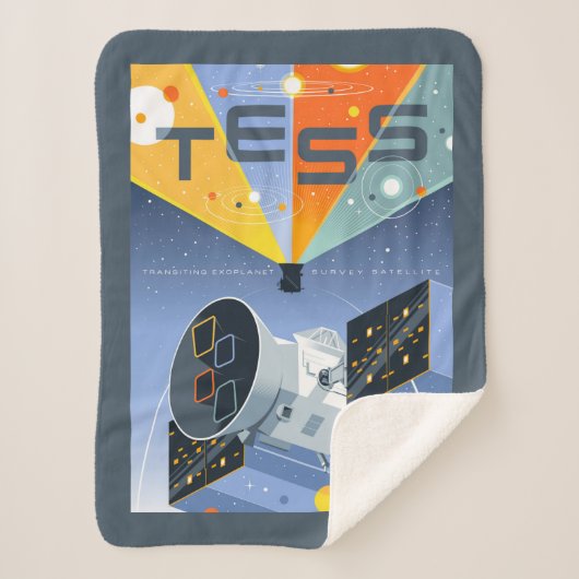 Tess Space Telescope Poster. Sherpa Deken (Voorkant)