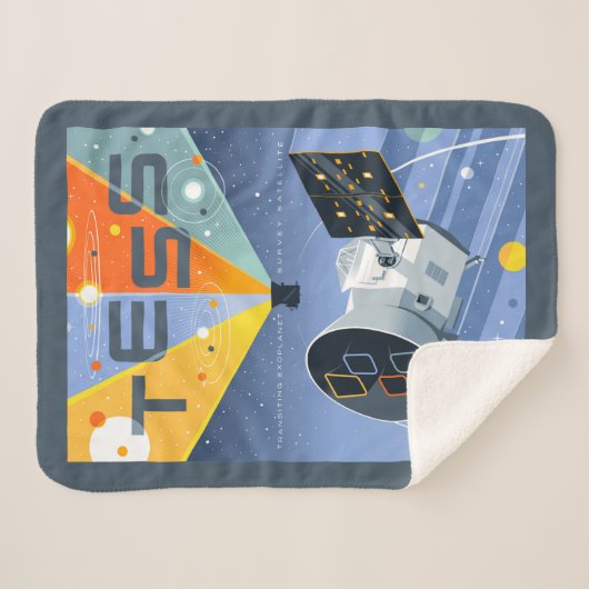 Tess Space Telescope Poster. Sherpa Deken (Voorkant (horizontaal))