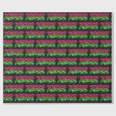 Tess Vorname Name Graffiti red green Cadeaupapier (Vlak)
