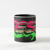 Tess Vorname Name Graffiti red green Tasse Mok (Midden)
