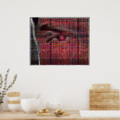 tessellated face (volledige kleurenversie) poster (Keuken)