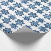 Tessellated Koch Snowflakes Cadeaupapier (Hoek)