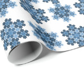 Tessellated Koch Snowflakes Cadeaupapier (Rol Hoek)