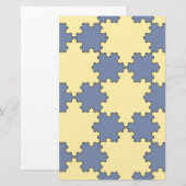 Tessellated Koch Snowflakes (Fractal Pattern) Briefpapier (Voorkant / Achterkant)