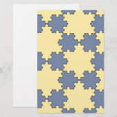 Tessellated Koch Snowflakes (Fractal Pattern) Briefpapier (Voorkant / Achterkant)