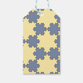 Tessellated Koch Snowflakes (Fractal Pattern) Cadeaulabel