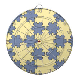 Tessellated Koch Snowflakes (Fractal Pattern) Dartbord