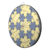 Tessellated Koch Snowflakes (Fractal Pattern) Dartbord (Voorkant Rechts)