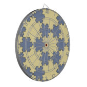 Tessellated Koch Snowflakes (Fractal Pattern) Dartbord (Voorkant Links)