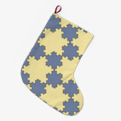 Tessellated Koch Snowflakes (Fractal Pattern) Grote Kerstsok (Voorkant (Hangend))