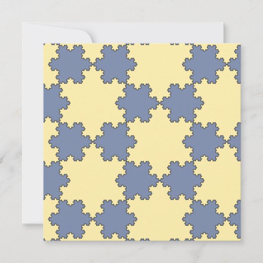 Tessellated Koch Snowflakes (Fractal Pattern) Kaart (Voorkant)