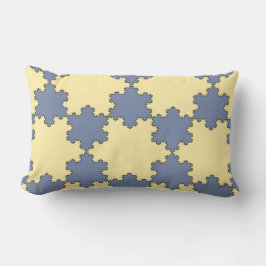 Tessellated Koch Snowflakes (Fractal Pattern) Kussen