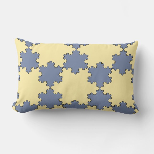 Tessellated Koch Snowflakes (Fractal Pattern) Kussen (Voorkant)