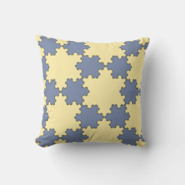 Tessellated Koch Snowflakes (Fractal Pattern) Kussen
