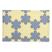 Tessellated Koch Snowflakes (Fractal Pattern) Kussensloop (Achterkant-Links)