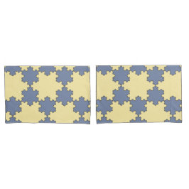 Tessellated Koch Snowflakes (Fractal Pattern) Kussensloop
