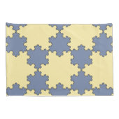 Tessellated Koch Snowflakes (Fractal Pattern) Kussensloop (Achterkant-Rechts)