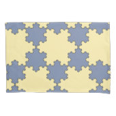 Tessellated Koch Snowflakes (Fractal Pattern) Kussensloop (Voorkant-Links)