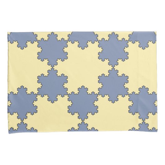 Tessellated Koch Snowflakes (Fractal Pattern) Kussensloop (Voorkant-Rechts)
