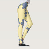 Tessellated Koch Snowflakes (Fractal Pattern) Leggings (Rechts)