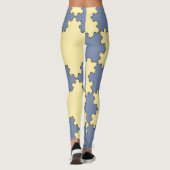 Tessellated Koch Snowflakes (Fractal Pattern) Leggings (Achterkant)