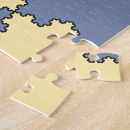 Tessellated Koch Snowflakes (Fractal Pattern) Legpuzzel (Zijkant)