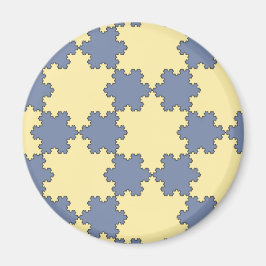 Tessellated Koch Snowflakes (Fractal Pattern) Magneet