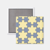 Tessellated Koch Snowflakes (Fractal Pattern) Magneet (Voorkant / Achterkant)
