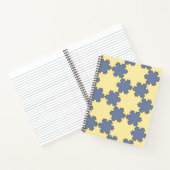Tessellated Koch Snowflakes (Fractal Pattern) Notitieboek (Binnen)