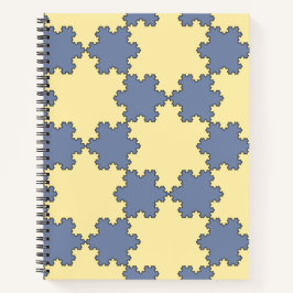 Tessellated Koch Snowflakes (Fractal Pattern) Notitieboek
