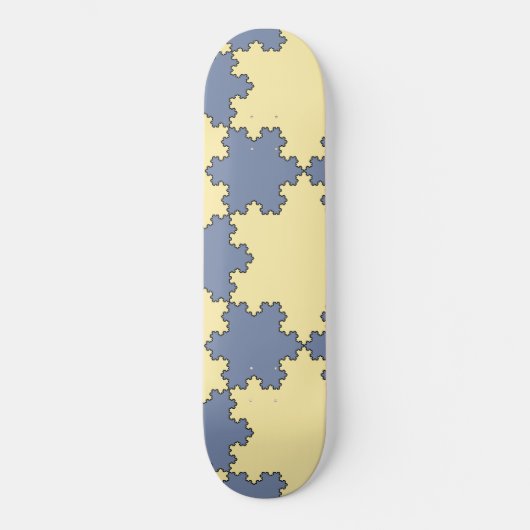 Tessellated Koch Snowflakes (Fractal Pattern) Persoonlijk Skateboard (Voorkant)