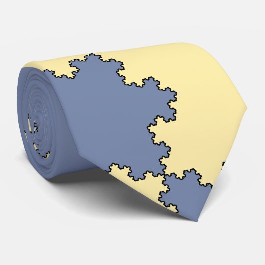 Tessellated Koch Snowflakes (Fractal Pattern) Stropdas (Opgerold)