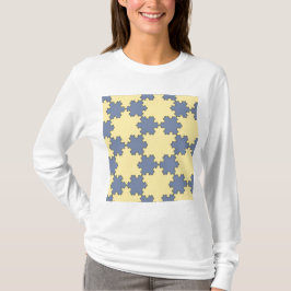 Tessellated Koch Snowflakes (Fractal Pattern) T-shirt