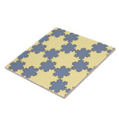 Tessellated Koch Snowflakes (Fractal Pattern) Tegeltje (Zijkant)