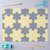 Tessellated Koch Snowflakes (Fractal Pattern) Tissuepapier (Craft)