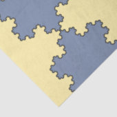 Tessellated Koch Snowflakes (Fractal Pattern) Tissuepapier (Detail)